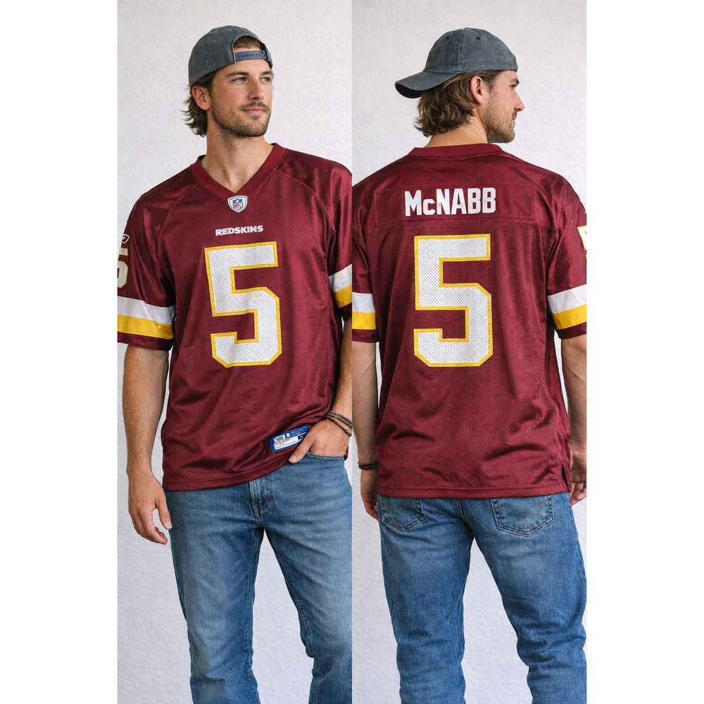 Reebok‎ NFL Washington Redskins Donovan McNabb #5 On Field Jersey Mens XL NWOT